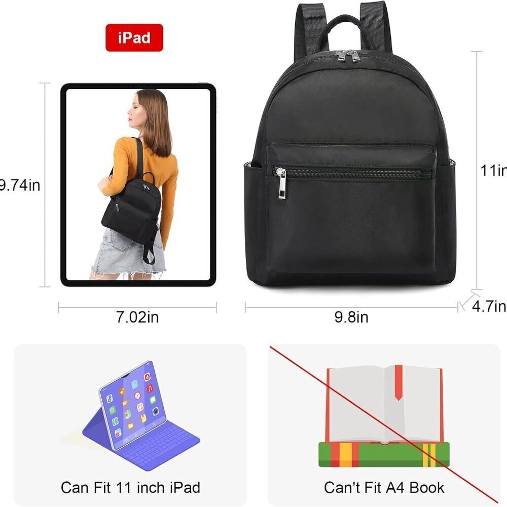 Mini Backpack for Women Light Weight Small Waterproof Backpack Purses Daily - Picture 4 of 7